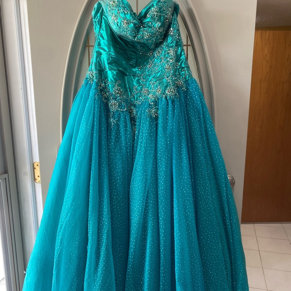 Teal Prom Dress